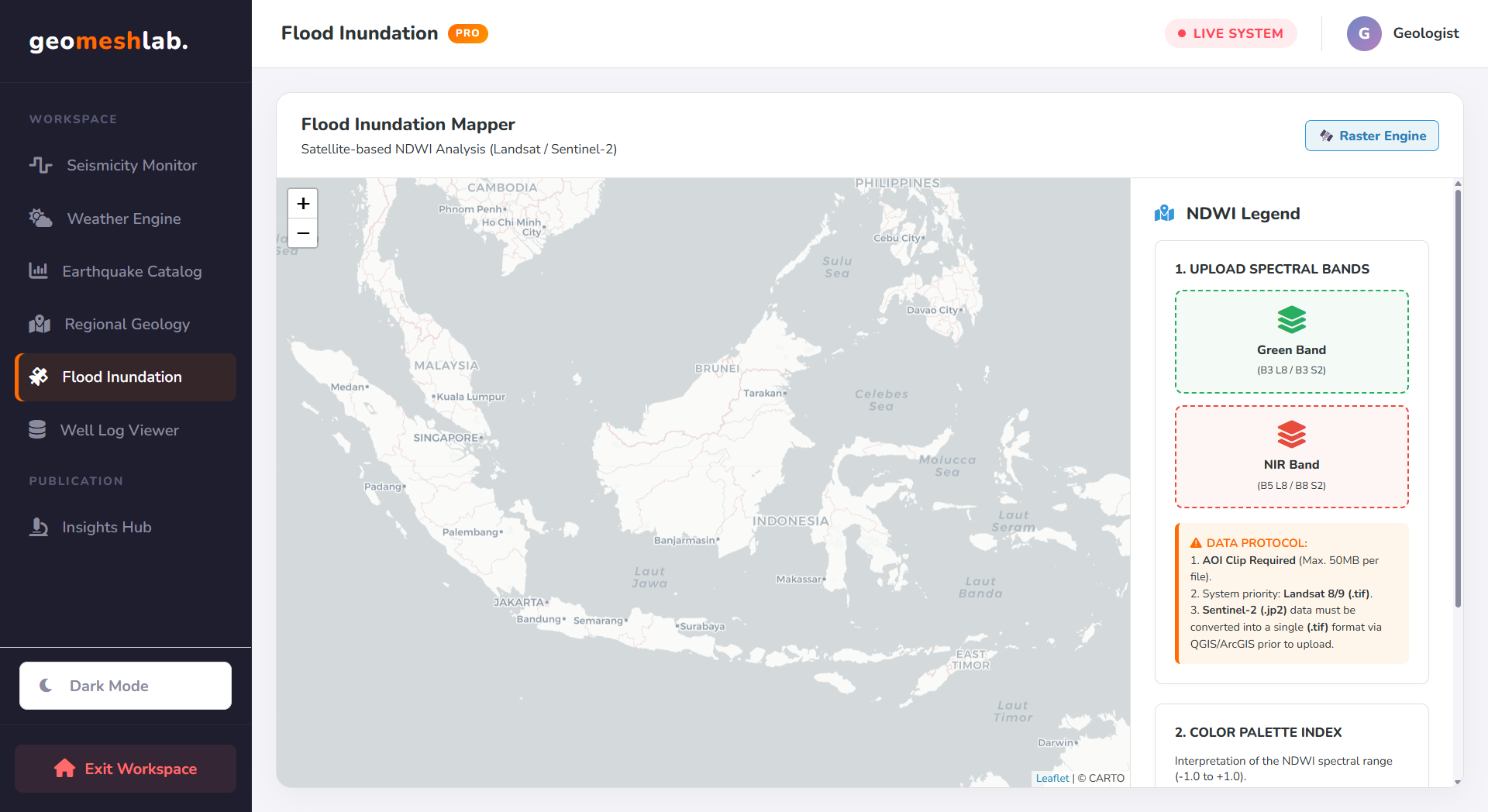 Flood Inundation Dashboard